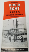 Memphis Queen II River Boat Rides Brochure 1959 Capt. Meanly Paddlewheel - $18.95