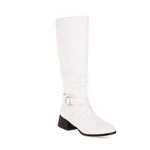 New Small Fragrance High Tube Thin Knight Boots Round Head Elastic Long Women&#39;s  - £75.18 GBP