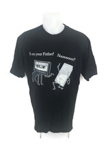 I Am Your Father Funny T-Shirt Old Technology Cassette Tape MP3 Player S... - $20.33