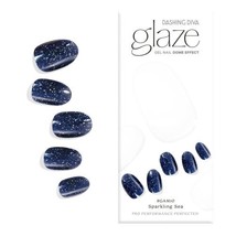 Dashing Diva Glaze Gel Nail Dome Effect - Sparkling Sea - $13.00