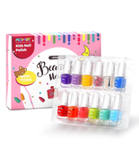 Kids Nail Polish Set,Non Toxic Kids Nail Polish Set for Toddler,Water-Ba... - $268.22 MXN