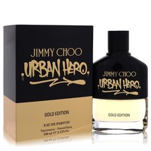 Urban Hero Gold Edition by Jimmy Choo Eau De Parfum Spray 3.3 oz for Men - £42.58 GBP