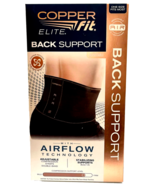 Copper Fit Elite Back Support AirFlow Back Brace Adjustable 30&quot;-50&quot; - £14.50 GBP