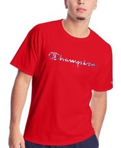 Champion Mens Tie Dye Script T-Shirt Color Red Size S - $27.58