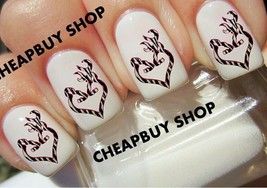 Top Quality BROWNING DEERS - PINK ZEBRA CAMO Tattoo Nail Art Decals - £12.50 GBP