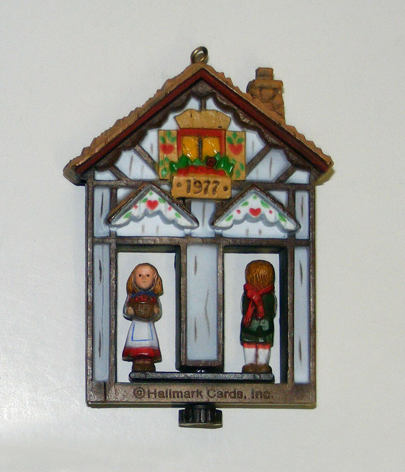 Primary image for 1977 Vintage Hallmark Christmas Tree Ornament German Weather Twirl About