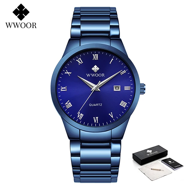 Gold Luxury Watch For Men Stainless Steel Casual Simple Business Watch Waterproo - £31.16 GBP