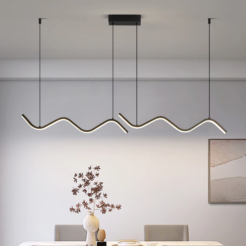 Pendant Light Nordic LED Long Ceiling Lamp Dining Chandelier Home Applia... - $38.15+
