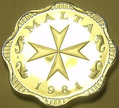 Rare Proof Malta 1981 2 Mils~Maltese Cross~1,453 Minted~Incredible~Free ... - $16.36