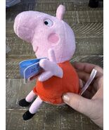 Just Play Peppa the Pig Plush Stuffed Animal 7&quot; Security Toy 2023 New - $250.78 MXN