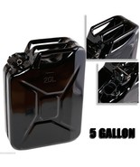 Black 5 Gallon Jerry Can Gas Steel Tank Military NATO Style 20L Storage Can - €38,02 EUR