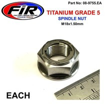 Titanium Rear Wheel Axle Spindle Nut M18x1.50mm Fits Yamaha 2016 V Star 1300 - £15.34 GBP