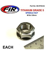 TITANIUM REAR WHEEL AXLE SPINDLE NUT M18x1.50mm FITS Yamaha 2016 V STAR ... - $19.04