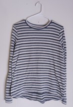 American Eagle Soft &amp; Sexy Plush Shirt size M Striped Long Sleeve Top Gray - $174.82 MXN