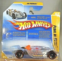 2009 Hot Wheels #42 HW Premiere 42/42 PEDAL DE METAL Clear-Aqua w5Dot Short Card - £7.07 GBP