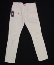 Haus of JR White Denim Jeans Sz 12 27x26 in. Unisex Cool Kids Style AF18... - $26.99