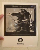 Disney&#39;s Mulan Press Kit Photo Walt Disney - $26.99