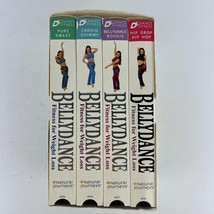 Bellydance Fitness for Weight Loss Rania Cardio/Boogie/Hip Hop/Sweat VHS Box Set - £14.87 GBP