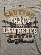 Tracy Lawrence Large Shirt long sleeve 2018 Tour grey beer drinking hell... - $13.07