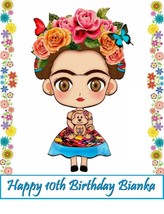 Frida Kahlo Edible Cake Toppers Decoration - £10.32 GBP