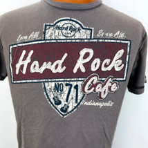 Hard Rock Cafe T Shirt Medium No 71 Love All Serve All Indianapolis Embr... - $22.49