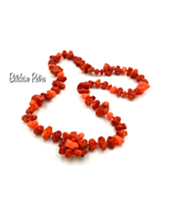 Western Germany Vintage Necklace with Kitschy Faux Lava Rock Beads - $418.15 MXN