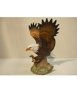 Porcelain Attack Eagle Figurine Statue n706 - $44.99