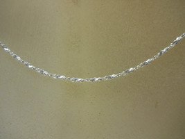 Twisted Serp 18&#39; Chain Solid Sterling 925 Silver n393 - £23.59 GBP