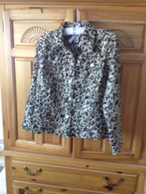 Womens Animal Print Jacket Size 8 by Ruby Rd Favorites - £28.92 GBP