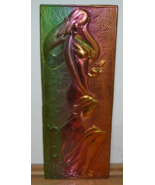 VINTAGE BIG COPPER HAND HUMMERED RELIEF ADAM AND EVE - $752.06 MXN