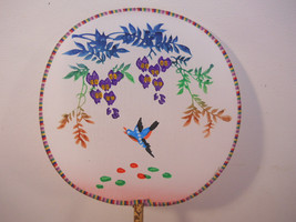 Vintage Hand Fan, Palace Fans Floral with Birds - $9.99