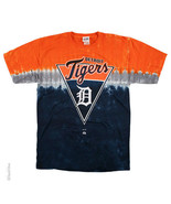 New DETROIT TIGERS Tie Dye PENNANT LOGO T-Shirt  MLB Licensed MAJESTIC H... - £19.43 GBP+