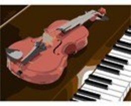 Pepita Needlepoint Canvas: Violin Sonata, 12&quot; x 10&quot; - £40.59 GBP+