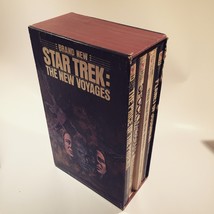 STAR TREK 1977 COLLECTIBLE BOXED SET 4 PB BOOKS THE NEW VOYAGES Nimoy Spock - $40.00