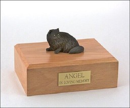Persian Black Cat Figurine Pet Cremation Urn Available 3 Diff Colors &amp; 4... - £133.28 GBP+
