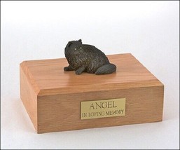 Persian Black Cat Figurine Pet Cremation Urn Available 3 Diff Colors &amp; 4 Sizes - £127.06 GBP+