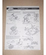 1987 VINTAGE Air Raiders THUNDERCLAW Instructions ONLY Hasbro - £13.01 GBP