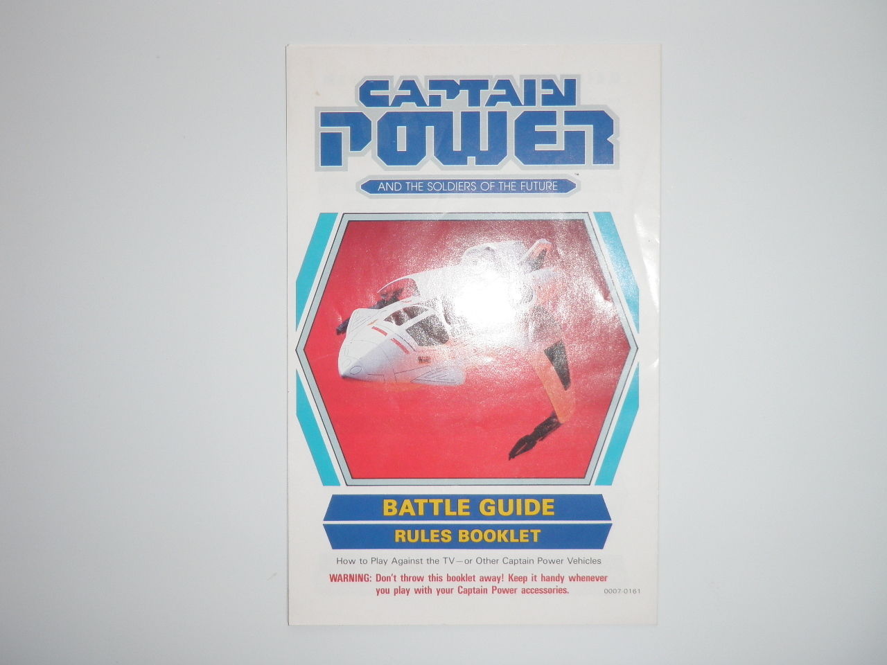 1987 Captain Power Battle Guide Rules Booklet / Poster ONLY Mattel Vintage - £10.01 GBP