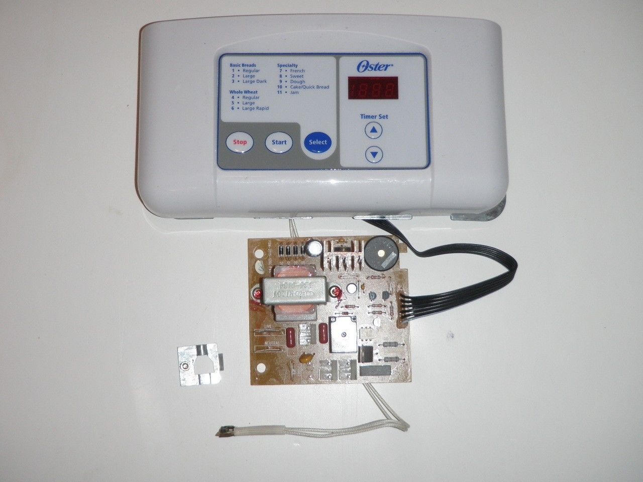 Oster Sunbeam Bread Machine Control Panel with PCB & Thermistor 5814 (BMPF) - $28.41