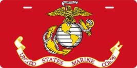 Marine Corps Flag Personalized Custom Novelty Tag Vehicle Car Auto Motorcycle... - $16.75