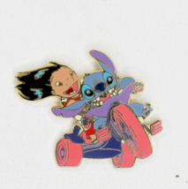 Disney 2002 Lilo &amp; Stitch Riding A Purple &amp; Pink Tricycle Big Wheel Pin#12555 - £34.76 GBP
