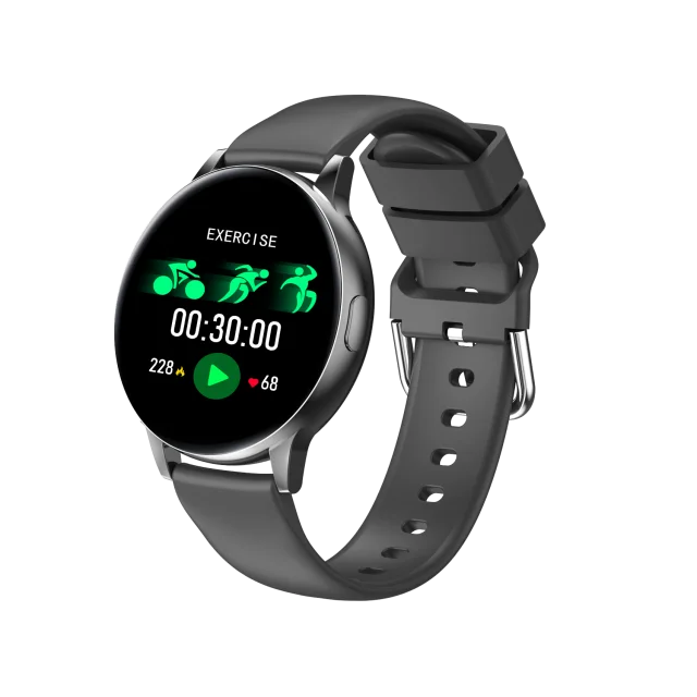 Smart Watch Women Heart Rate Blood Pressure Monitor Round Smartwatch  Waterpoof  - £152.11 GBP
