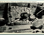 Fireplace 1776 Gundelo Lake Champlain New York NY UNP Photo Gloss Postca... - $4.42