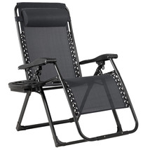 Zero Gravity Chair Oversize Lounge Chair Patio Outdoor Folding Recliner ... - $143.99