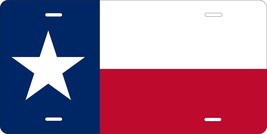 Texas Flag Personalized Custom Novelty Tag Vehicle Car Auto Motorcycle M... - £13.09 GBP