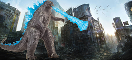 Godzilla Vs Kong 6&quot; Godzilla Figure With Heat Ray Battle Damage Reveal New - £15.72 GBP