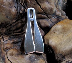 Handcrafted Solid 925 Sterling Silver Scuba Diver Double Diving Fins Pendant - £23.89 GBP