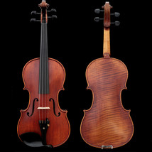 Professional Hand-made 4/4 Size Acoustic Violin TWO Piece Back Antique S... - £550.63 GBP