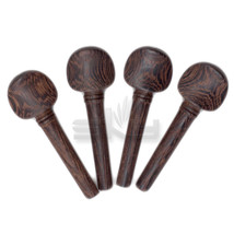 Rosewood Violin Pegs 4/4 Size Fiddle Violin Parts New High Quality (#6) 4 Pcs - £10.38 GBP
