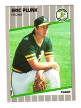1989 Fleer #20 Eric Plunk Oakland Athletics - £0.78 GBP